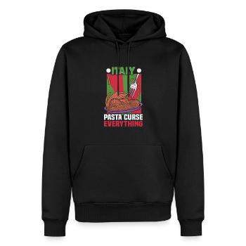 Italien Strandurlaub am Meer Design Strandmotiv - Männer Premium Bio Hoodie - Schwarz - Vorne - Nico (187cm)