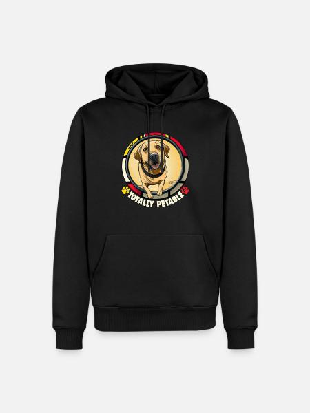 Dog Saying Golden Retriever Design - Men’s Premium Organic Hoodie - black