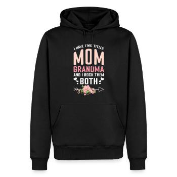 Blume Blumen Mama Großmutter Alles Gute zum Muttertag - Männer Premium Bio Hoodie - Schwarz - Vorne - Nico (187cm)