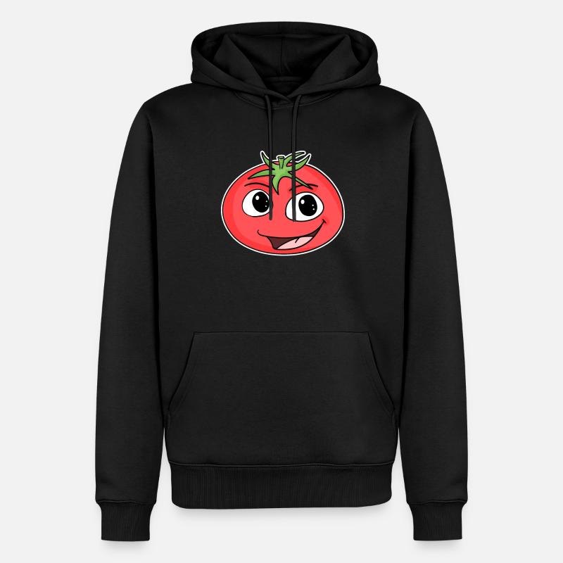 Tomate - Sweat à capuche Premium bio Homme - noir