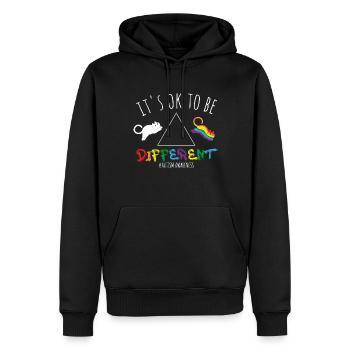 Cat Different Okay Special Puzzle Autism Awareness - Sweat à capuche Premium bio Homme - noir - Devant - Nico (187cm)