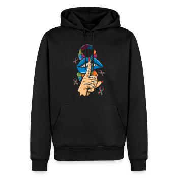 Ne jugez pas la conscience de l’autisme - Sweat à capuche Premium bio Homme - noir - Devant - Nico (187cm)