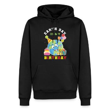 Protéger les océans Jour de la Terre Ma naissance - Sweat à capuche Premium bio Homme - noir - Devant - Nico (187cm)