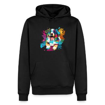 Hunde Australian Shepherd Hundeliebhaber Aussie - Männer Premium Bio Hoodie - Schwarz - Vorne - Nico (187cm)