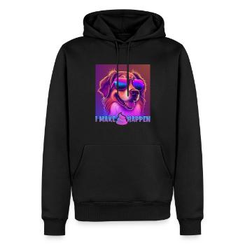 Chiens Berger Australien Chiens Amoureux Aussie - Sweat à capuche Premium bio Homme - noir - Devant - Nico (187cm)