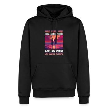 Valentinstag Geschenke Liebhaber Und Paare Designs - Männer Premium Bio Hoodie - Schwarz - Vorne - Nico (187cm)