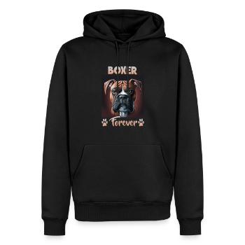 Hunde Spruch Boxer Design für Hundeliebhaber - Männer Premium Bio Hoodie - Schwarz - Vorne - Nico (187cm)
