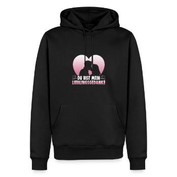 Valentinstag Geschenke Liebhaber Und Paare Designs - Männer Premium Bio Hoodie - Schwarz - Vorne - Nico (187cm)