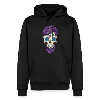 Dia De Los Muertos Awesome Papa Papa Fête des Pères - Sweat à capuche Premium bio Homme - noir - Devant - Nico (187cm)