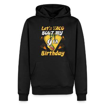 Alter 9 Jahre alt Geburt glücklich Cinco de Mayo Taco - Männer Premium Bio Hoodie - Schwarz - Vorne - Nico (187cm)