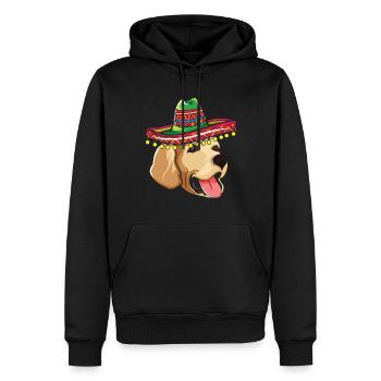 Haustier Hund Retriever Lustig Taco Happy Cinco De Mayo - Männer Premium Bio Hoodie - Schwarz - Vorne - Nico (187cm)