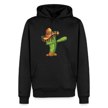 Tupfen Kaktus Taco Happy Cinco De Mayo - Männer Premium Bio Hoodie - Schwarz - Vorne - Nico (187cm)