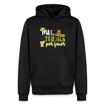 Mehr Tequila bitte lustig Taco Happy Cinco de Mayo - Männer Premium Bio Hoodie - Schwarz - Vorne - Nico (187cm)