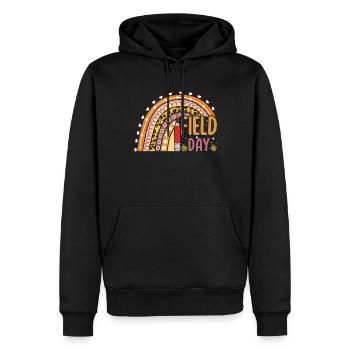 Bye School Out Happy Last Class Rainbow - Men’s Premium Organic Hoodie - black - Front - Nico (187cm)