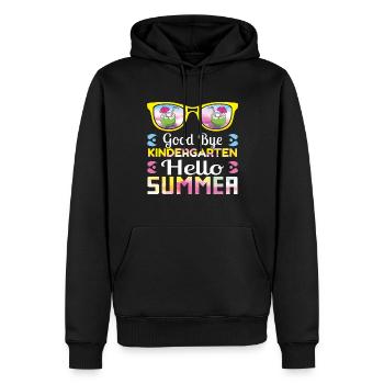 Bye Kindergarten Last Class Day Hello Summer - Sweat à capuche Premium bio Homme - noir - Devant - Nico (187cm)