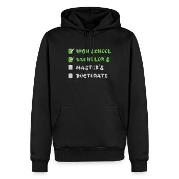 Graduate Bye School Glücklicher Abschluss der letzten Klasse - Männer Premium Bio Hoodie - Schwarz - Vorne - Nico (187cm)