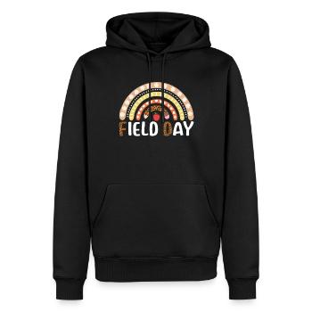 Tschüss Schule raus Glücklicher Feldtag in der letzten Klasse - Männer Premium Bio Hoodie - Schwarz - Vorne - Nico (187cm)