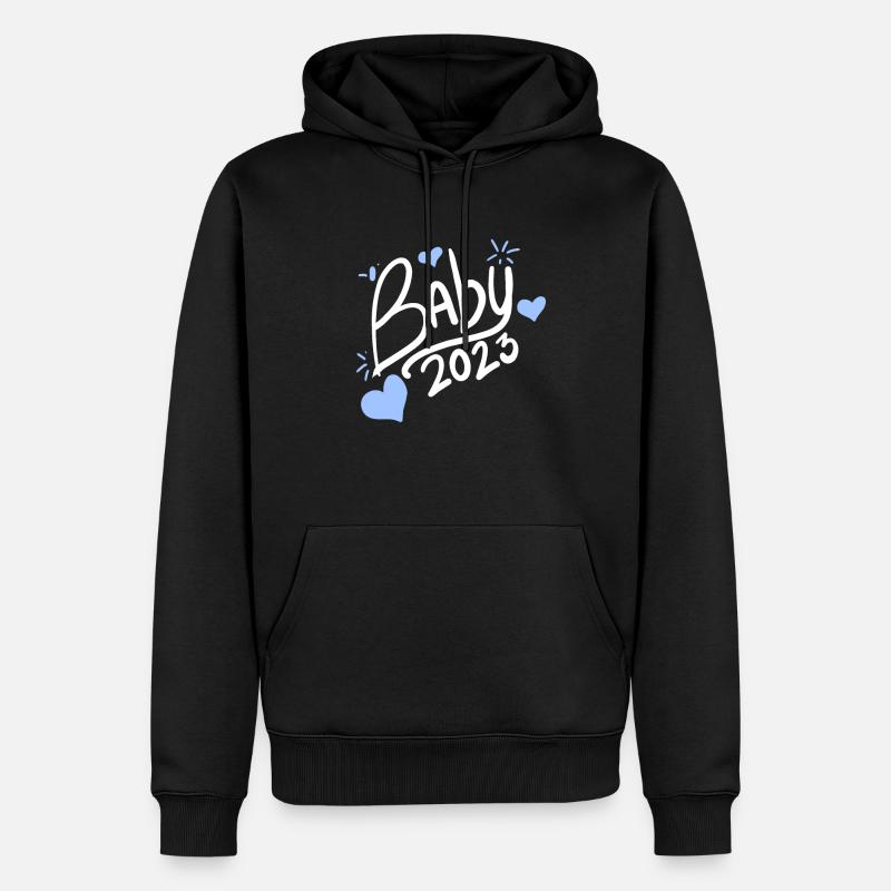 Bébé 2023 Garçon - Sweat à capuche Premium bio Homme - noir