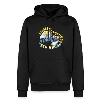 Absolvent der 5. Klasse Abschluss 2023 Abschluss - Männer Premium Bio Hoodie - Schwarz - Vorne - Nico (187cm)
