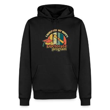 Lustiger Doktor Doktor Absolvent Doktor Absolvent - Männer Premium Bio Hoodie - Schwarz - Vorne - Nico (187cm)