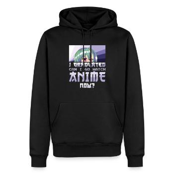Love Anime Absolvent Abschluss 2023 Abschluss - Männer Premium Bio Hoodie - Schwarz - Vorne - Nico (187cm)