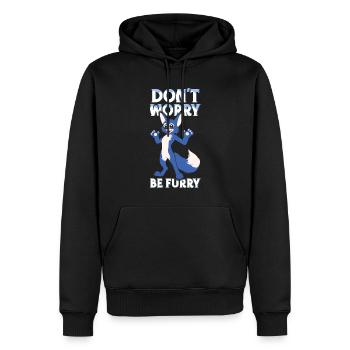 Sei pelziger Schwanz Ohr pelzige Person Cosplay - Männer Premium Bio Hoodie - Schwarz - Vorne - Nico (187cm)