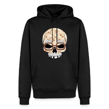 Papa Grand-père Grands-parents Journée Día De Los Muertos - Sweat à capuche Premium bio Homme - noir - Devant - Nico (187cm)