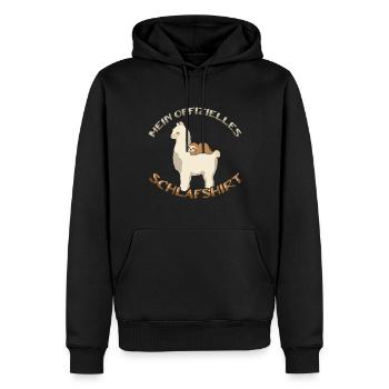 Mein Offizielles Schlafshirt Faulenzer - Männer Premium Bio Hoodie - Schwarz - Vorne - Nico (187cm)