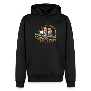 Mein Offizielles Schlafshirt Faulenzer - Männer Premium Bio Hoodie - Schwarz - Vorne - Nico (187cm)