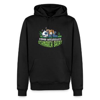 Mein Offizielles Schlafshirt Faulenzer - Männer Premium Bio Hoodie - Schwarz - Vorne - Nico (187cm)