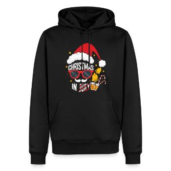 Beer Christmas July Santa Surf Hello Summer - Männer Premium Bio Hoodie - Schwarz - Vorne - Nico (187cm)