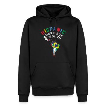 Map Celebrate National Hispanic Heritage - Männer Premium Bio Hoodie - Schwarz - Vorne - Nico (187cm)