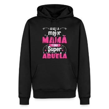 Mothers Day Retired Grandma Best Mom Super Grandma - Männer Premium Bio Hoodie - Schwarz - Vorne - Nico (187cm)