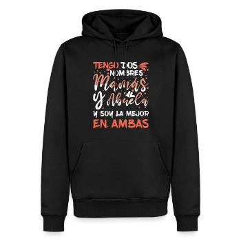 Mother's Day Retired Grandma Cool Grandmom - Männer Premium Bio Hoodie - Schwarz - Vorne - Nico (187cm)