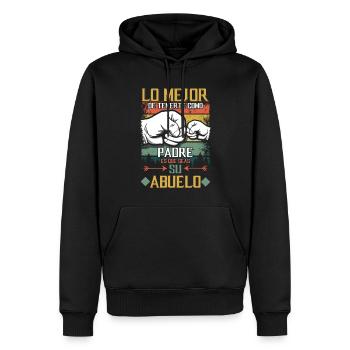 Vintage Father's Day Retired Granddad Cool Grandpa - Männer Premium Bio Hoodie - Schwarz - Vorne - Nico (187cm)