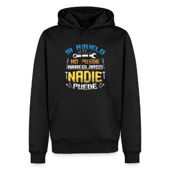 Father's Day Granddad Fix No One Cool Grandpa - Männer Premium Bio Hoodie - Schwarz - Vorne - Nico (187cm)