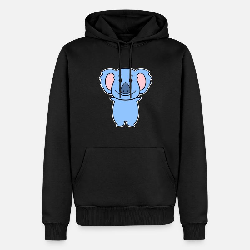 Koala - Sweat à capuche Premium bio Homme - noir