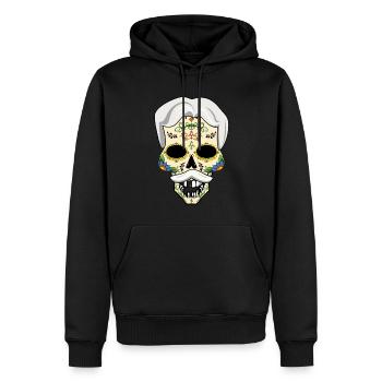 Abuelo Grandpa Grands-parents Day Día De Los Muertos - Sweat à capuche Premium bio Homme - noir - Devant - Nico (187cm)