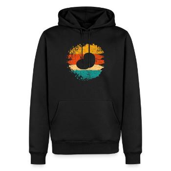 Kartoffel Kartoffelbrei Retro Geschenk - Männer Premium Bio Hoodie - Schwarz - Vorne - Nico (187cm)
