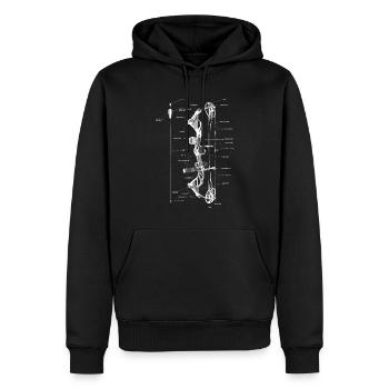 Outdoor Pfeil und Bogen Definition von Bogenschießen - Männer Premium Bio Hoodie - Schwarz - Vorne - Nico (187cm)