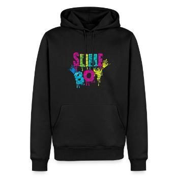 Slime Boy Slime Kid Colorful Slime Crafts Art - Sweat à capuche Premium bio Homme - noir - Devant - Nico (187cm)