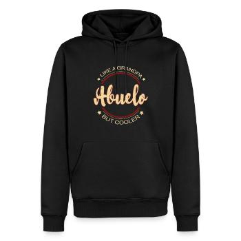 Father's Day Like Grandpa But Cooler Abuelo - Men’s Premium Organic Hoodie - black - Front - Nico (187cm)