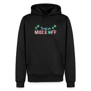 Bye School Out Happy Last Class Teacher Mode Off - Sweat à capuche Premium bio Homme - noir - Devant - Nico (187cm)