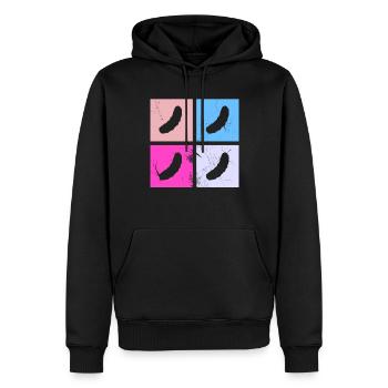 Gurke Gewürzgurke Kukumer Retro Saure Gurke - Männer Premium Bio Hoodie - Schwarz - Vorne - Nico (187cm)