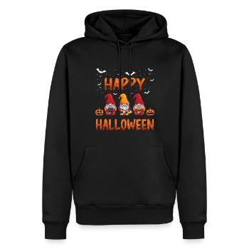 Halloween-Zwerge Faul Gruseliges Halloween - Männer Premium Bio Hoodie - Schwarz - Vorne - Nico (187cm)