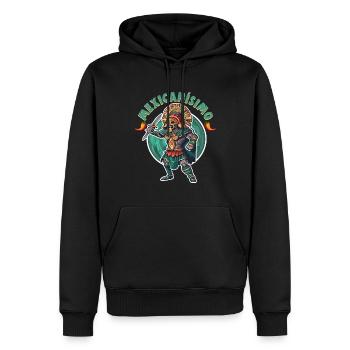 Mexique vacances à la plage au bord de la mer design beach motif - Sweat à capuche Premium bio Homme - noir - Devant - Nico (187cm)