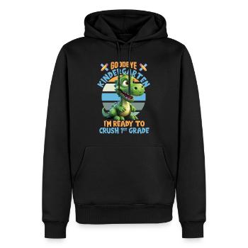 Schulkind Zur Einschulung Goodbye Kindergarten - Männer Premium Bio Hoodie - Schwarz - Vorne - Nico (187cm)