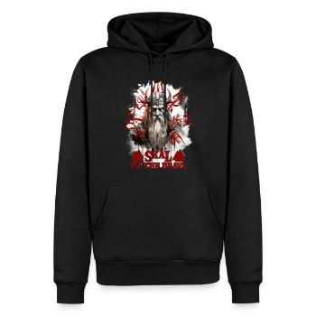 Made by odin Wikinger Kultur - Männer Premium Bio Hoodie - Schwarz - Vorne - Nico (187cm)