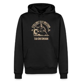 Taijiquan Stillness in Motion Tai Chi Chuan - Männer Premium Bio Hoodie - Schwarz - Vorne - Nico (187cm)