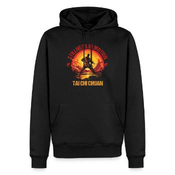 Taijiquan Stillness in Motion Tai Chi Chuan - Männer Premium Bio Hoodie - Schwarz - Vorne - Nico (187cm)